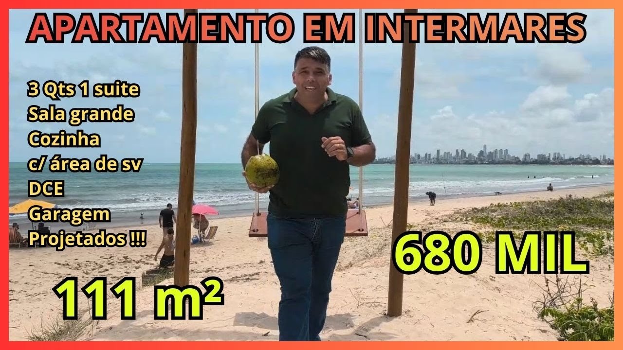 🏖️ Apartamento 3 quartos em Intermares, 111m² com  Projetatos