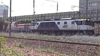 8862レ EF64-1005 無動力DE10-1726