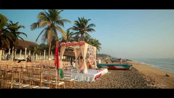 Serene Beach Wedding Ceremony Decor at Ideal Beach Resort | Marriage Colours