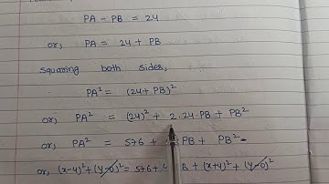 Locus of moving point long questions 7 & 8