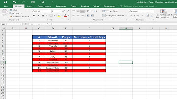 How to highlight every other row in MS Excel? #easy #simple #fast