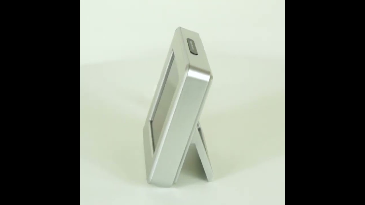 Colorful LCD Clock with In/Out Thermometer Cable and Indoor Humidity ET735H