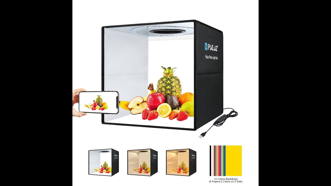 PULUZ PU5041B 40cm Folding Portable Ring Light USB Photo Lighting