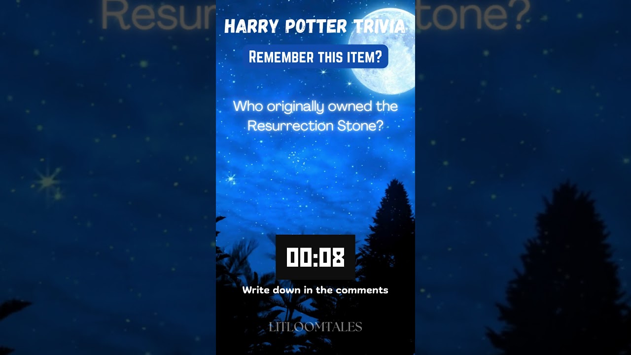 Who Was the Original Owner of the Resurrection Stone? | Test Your Deathly Hallows Knowledge | #16