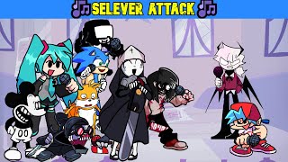 FNF | Selever Attack But Different Characters Sing It 🎶 | Mods/Cover/BETADCIU | screenshot 5