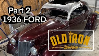 Part two,  reassembling the roof on the 1936 ford chop top. by The Old Iron Workshop 16,724 views 2 months ago 36 minutes