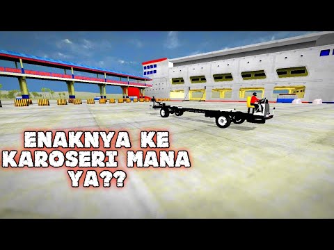 Antar chasis hino Rk8 ke karoseri laksana atau Adiputro?? - YouTube