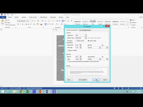 ICT IGCSE MS Word Part 3 spacing after   line spacing   indentation