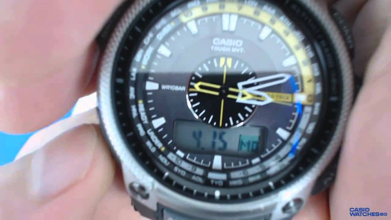 CASIO PRW-5000T PROTREK カシオプロトレックPRWー5000Tー7ER電波