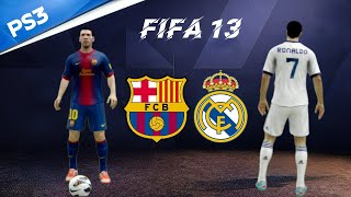 FIFA 13 - Barcelona vs Real Madrid- El Clasico Full Match PS3 Gameplay 