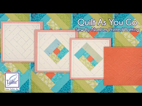 Quilt As You Go – joining the blocks