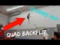 QUAD BACKFLIP AT TRAMPOLINE PARK!