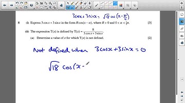 OCR C3 June 2010 q8ii  - A2 Maths - Trigonometry