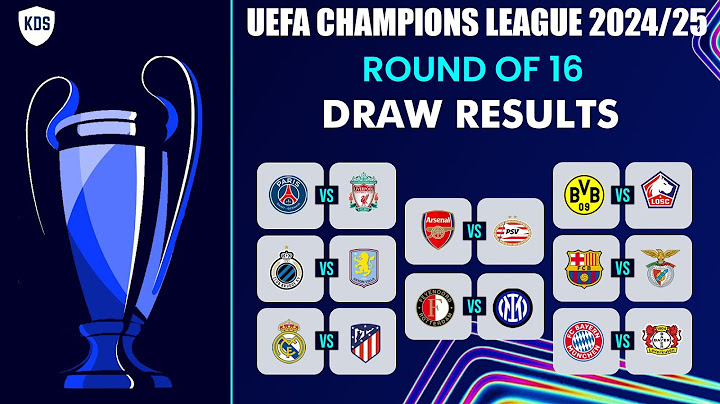 UEFA CHAMPIONS LEAGUE 2024/25 ROUND OF 16 Draw Fixtures - UCL FIXTURES TODAY