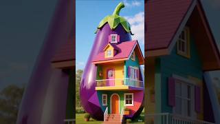 Giant Eggplant House Restoration Timelapse | From Broken Shell to Whimsical Dream Home