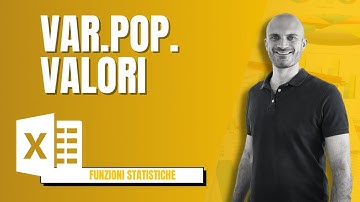 Come usare la funzione VAR.POP.VALORI [Excel #181]