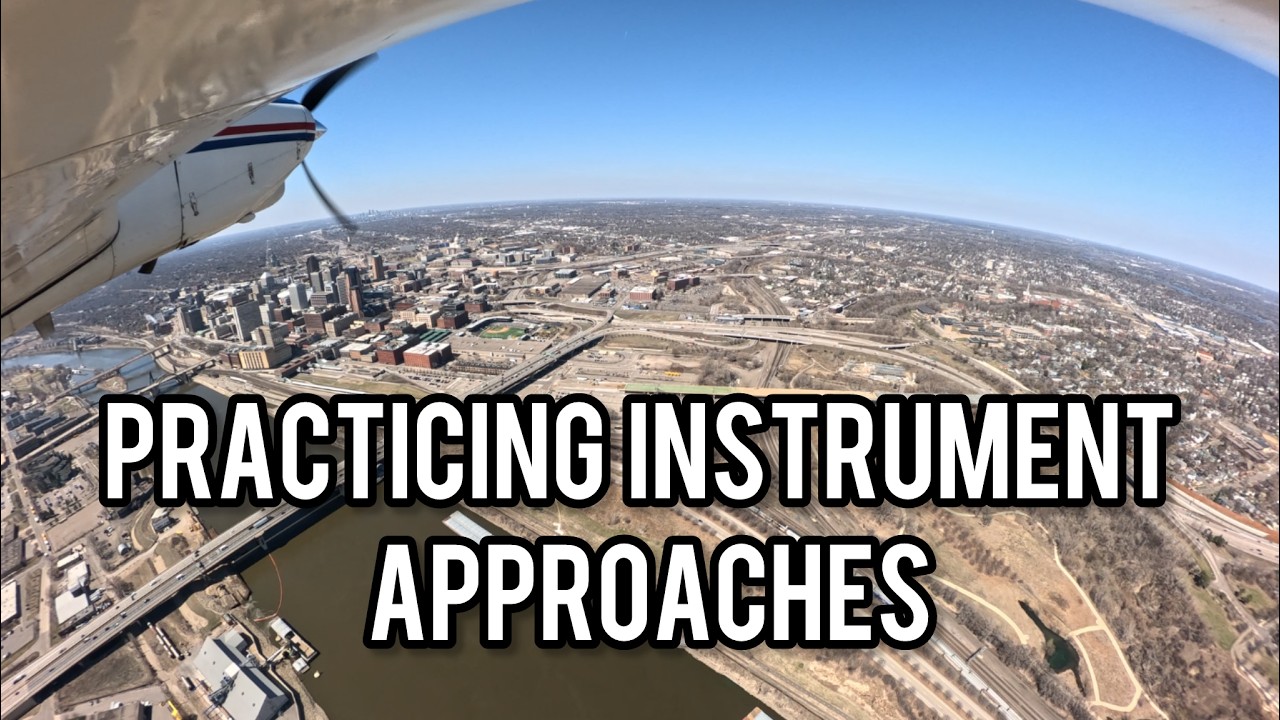Fake Instrument Approach Practicing Instrument Approaches and a VOR Check Using a VOT - YouTube