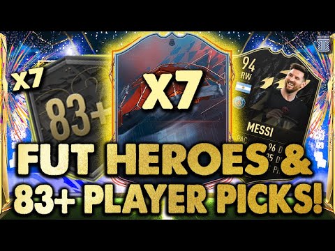 12x GUARANTEED FUT HEROES SBC PACKS + 7x 83+ PLAYER PICKS! - FIFA 22 ULTIMATE TEAM