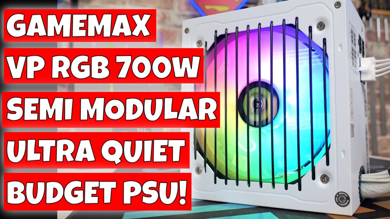 Bargain Gamemax VP RGB 700w Semi Modular PSU in Black Or White