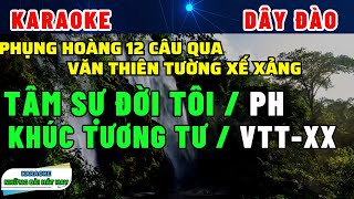 Karaoke Phụng Hoàng 12 câu TÂM SỰ ĐỜI TÔI | KHÚC TƯƠNG TƯ | Văn Thiên Tường Xế Xảng | Dây Đào