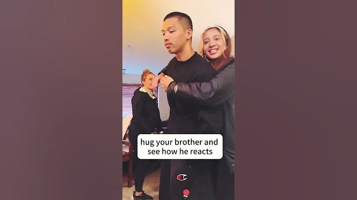 Trying the trend where you randomly hug your brothers #funny