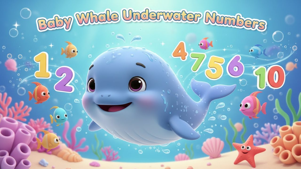 Baby Whale Underwater Numbers – Nursery Rhyme, Toddler Learning, Ocean Fun, and Counting Adventure