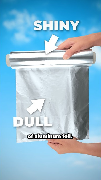 The Easiest Way to Unravel a Roll of Aluminum Foil with a Ragged