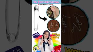 😍 DIY Initial Safety Pin Earrings ❤️| Homemade gift for Velentine | How to Make Earrings #kateyegirl