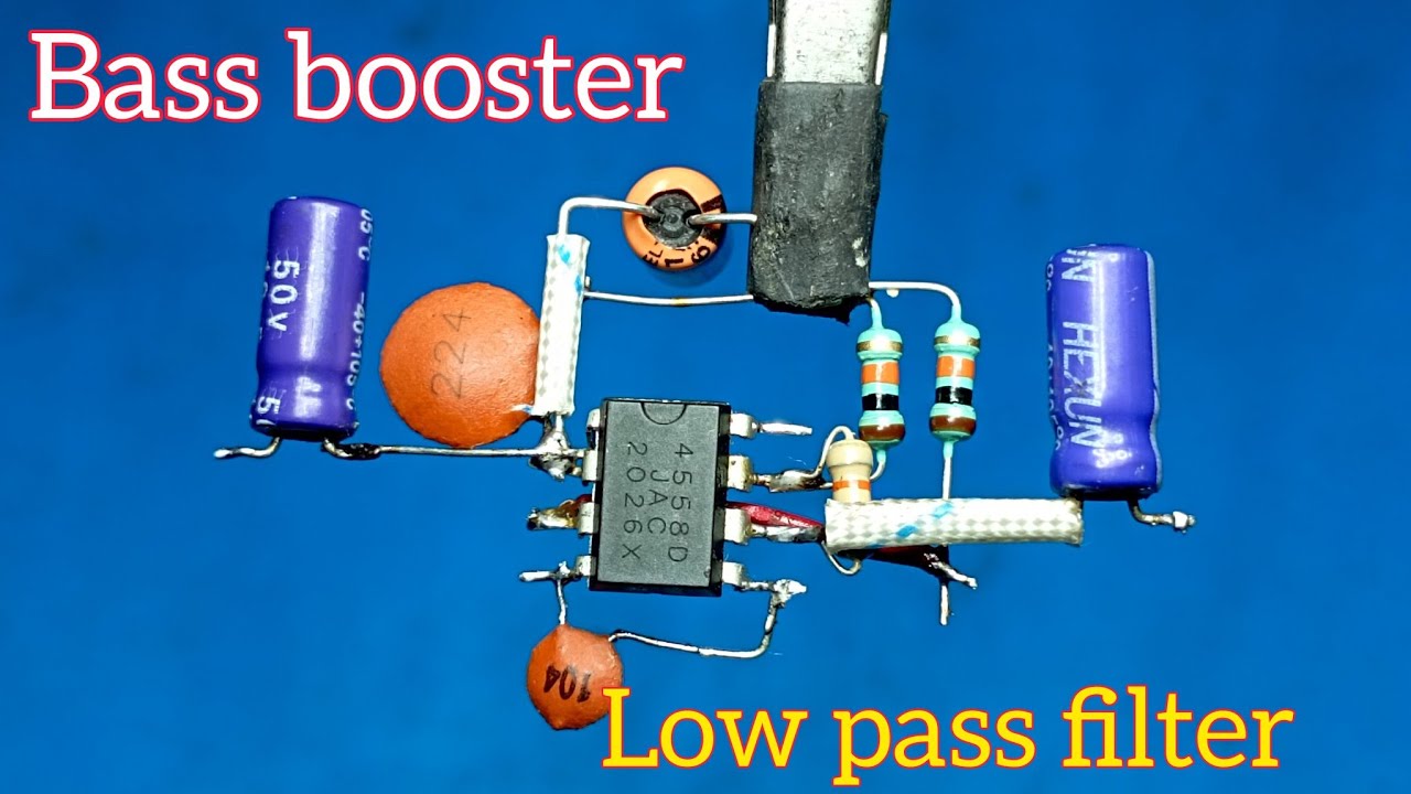 4558 ic subwoofer circuit || bass booster || use any amplifier for bass ...
