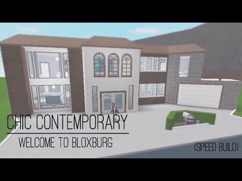 Welcome To Bloxburg Chic Contemporary 30k Youtube