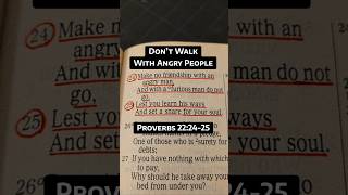 Don’t Walk With Angry People | Proverbs 22:24-25