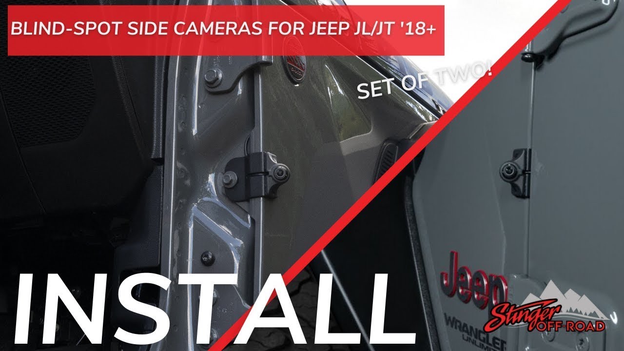 Install: JEEP WRANGLER JL/JT (2018+) BLIND-SPOT SIDE VIEW CAMERA KIT (SET  OF 2) | BSCKITJLJT - YouTube