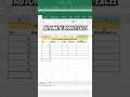 Auto Border in Excel Table in Seconds! ⏱️ | Excel Shortcut #shorts