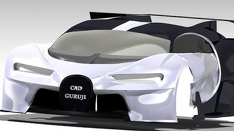 Bugatti Vision GT CAD Design In CATIA V5 Part 1 | Car Body Design| Surfacing, Free Style |#cadguruji