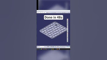 Modeling this part in 48s with CATIA #engineering #3dmodeling #catia #solidworks #catiav5