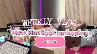 Vlog|MacBook unboxing| SHEIN haul | & everything in between✨✨💗