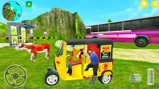 Auto Rickshaw Offroad Driver Simulator - Indian Tuk Tuk Transport Game - Android Gameplay screenshot 3