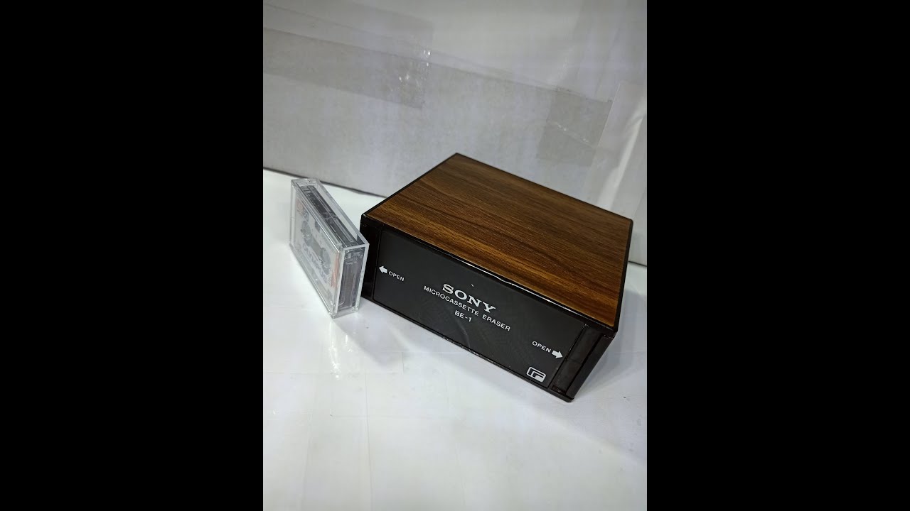 Sony BE-1 MicroCassette Eraser Demo