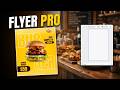 Flyer de Hamburguesa PREMIUM en Canva 🍔