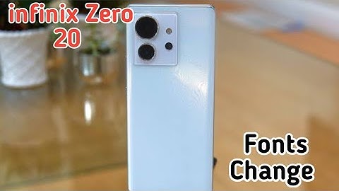 Font Setting In Infinix Zero 20, Font Size Change In Infinix Zero 20, How To Change Font