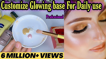 Glowing Base for Daily use || waterproof Party base Makeup || #makeup #beautyhacks #waterproof