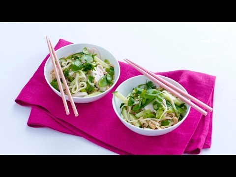 Peanut noodle salad with chicken and cucumber – Savory
