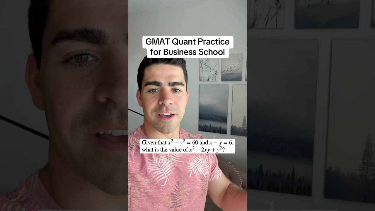 GMAT Quant section practice for MBA admissions (not official)