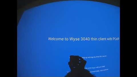 Dell Wyse 3040 ThinOS installation