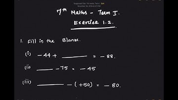 7th std Maths Term 1 Number system Exercise 1.2 in Tamil | 7th std Maths Samacheer Kalvi Syllabus