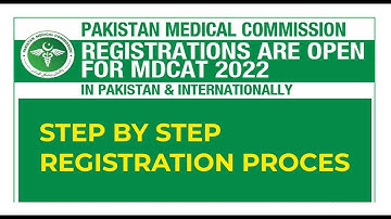 MDCAT 2022 Registration Process - Step by Step