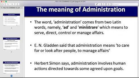 Scope Of Public Administration