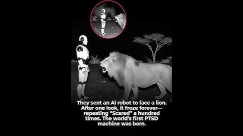 AI Robot vs Lion: Test Gone Wrong #funny #viral #shortsvideo #news #breakingnews