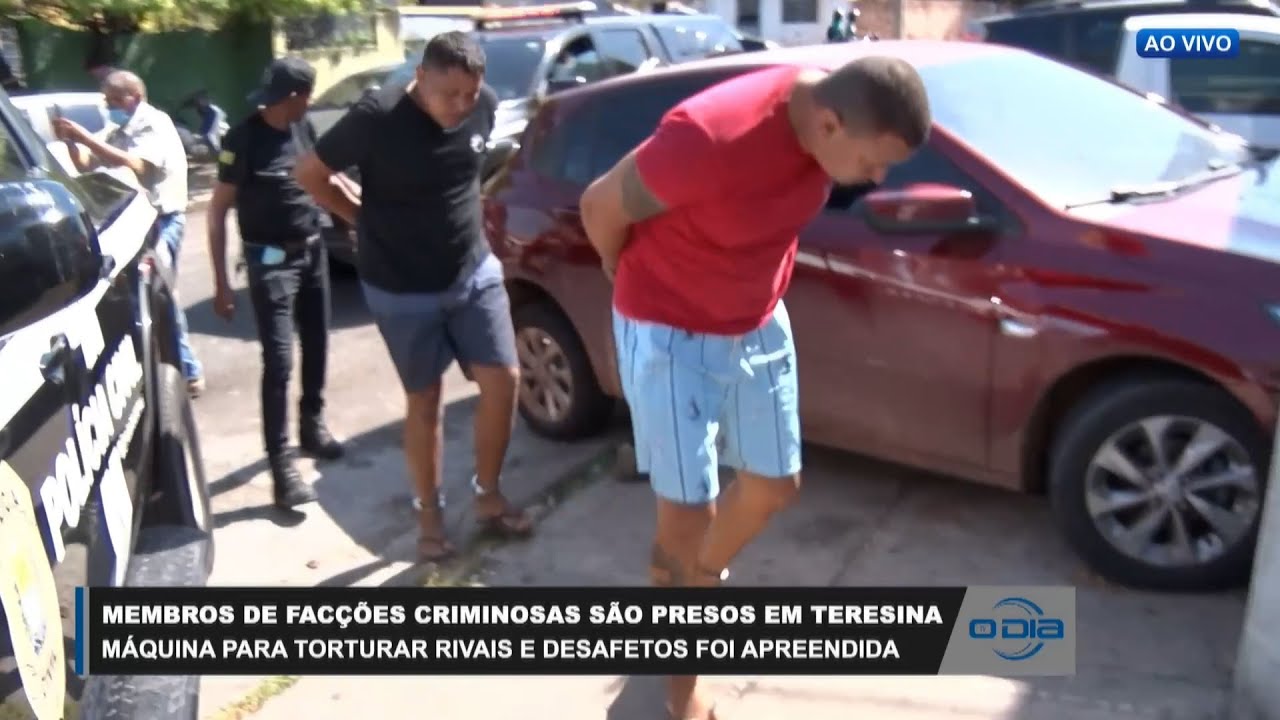 Membros de facções criminosas sãos presos e máquina de tortura é apreendida 26 10 2023