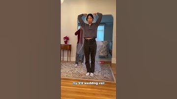 making my wedding veil for $15 👰‍♀️ #easydiy